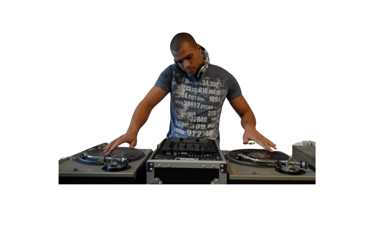 DJ Ethan Stone performing