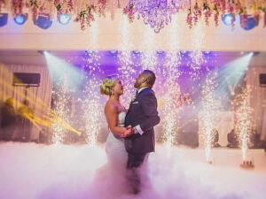 Bride and Groom. Dancing. Perfect wedding. Happiness. Glamour. DJ Entertainment perfected. Wedding DJ services.